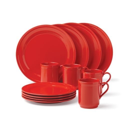 kate spade new york All In Good Taste Sculpted Scallop Dinnerware in Red |  Bed Bath & Beyond