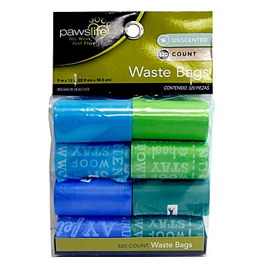 PAWSLIFE&reg; 320-Count Pet Waste Bags. View a larger version of this product image.
