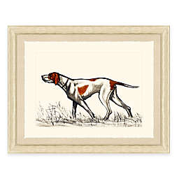 Hunting Dog I 22-Inch x 18-Inch Framed Art Print
