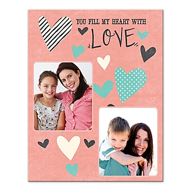 &quot;You Fill My Heart with Love&quot; 11-Inch x 14-Inch Canvas Wall Art. View a larger version of this product image.