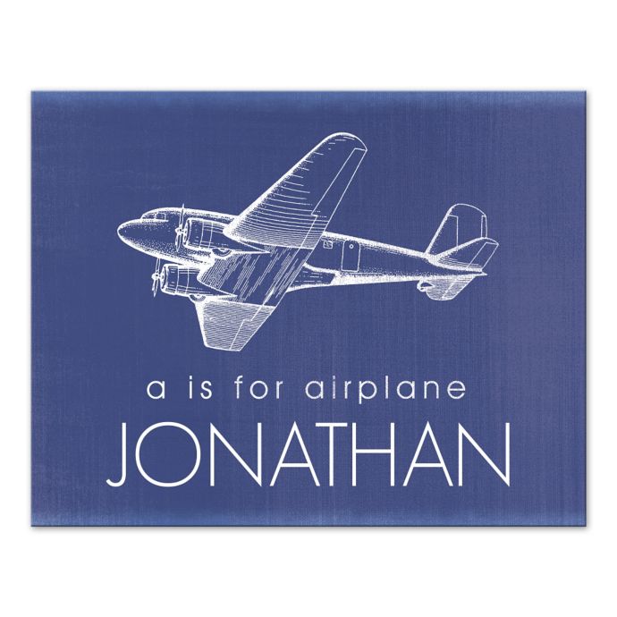 A Is For Airplane Canvas Wall Art Buybuy Baby