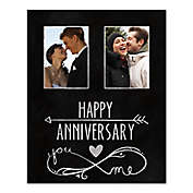 Anniversary You and Me 16-Inch x 20-Inch Personalized Canvas Wall Art