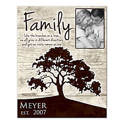 Family Roots 16-Inch x 20-Inch Personalized Canvas Wall Art