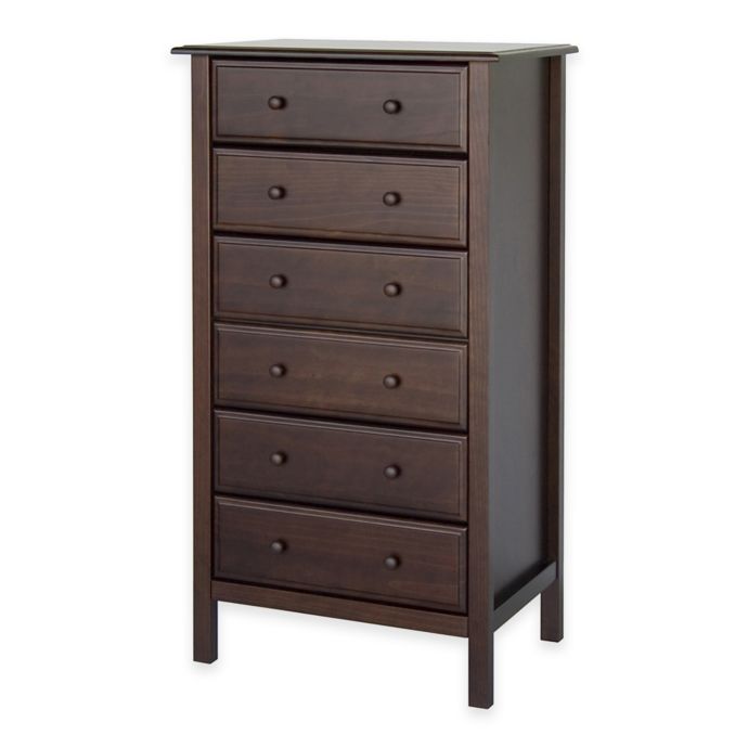 DaVinci Jayden 6-Drawer Tall Dresser in Espresso | Bed ...