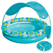 Aqua Leisure&reg; Tot Sunshade Pool with Canopy and Carry Bag in Turquoise/Multi