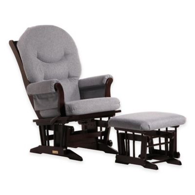 espresso glider and ottoman