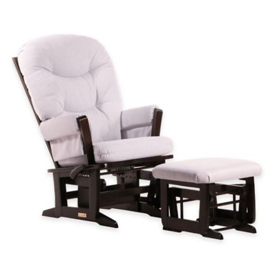 dutailier sleigh glider and ottoman set