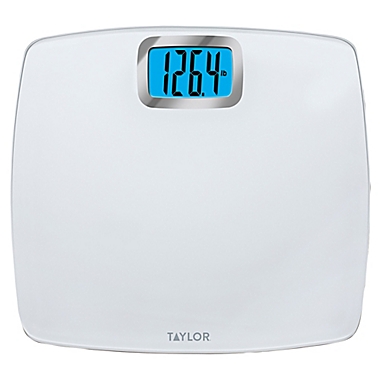 Taylor Glass Digital Bathroom Scale with Bright White Platform. View a larger version of this product image.
