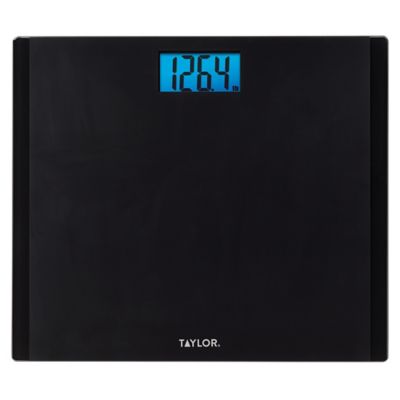 Taylor Extra Wide Digital Talking Bathroom Scale in Black