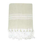 Alternate image 0 for Traditional Turkish Cotton Pestemal Bath Sheet in Linen/White