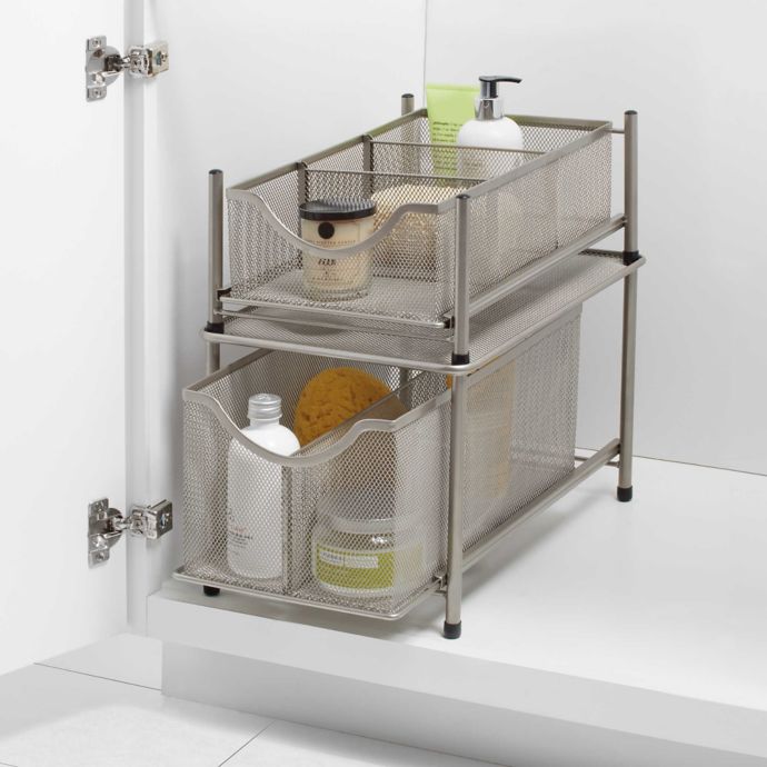 ORG Under the Sink Mesh Slide-Out Cabinet Drawer ...