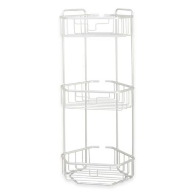 3-Tier Rustproof Aluminum Corner Bath Stand | Bed Bath & Beyond