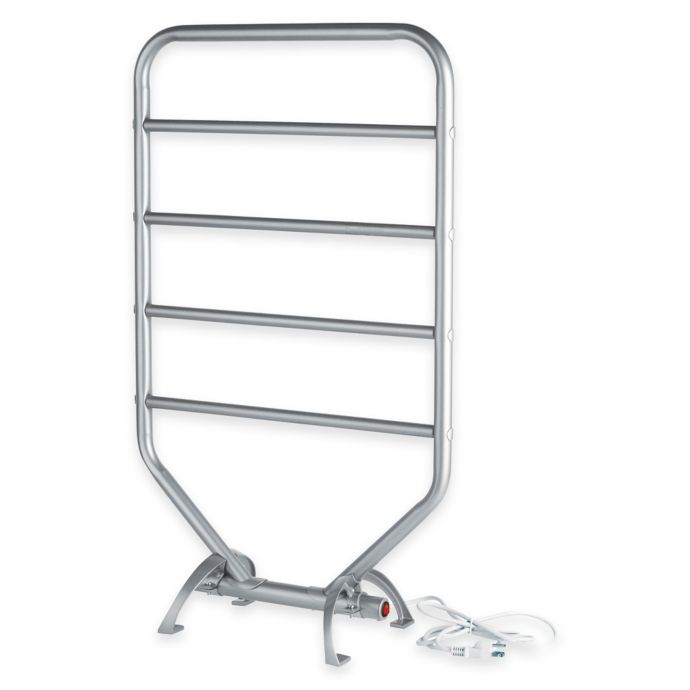 Traditional 5-Bar Towel Warmer in Nickel | Bed Bath and ...