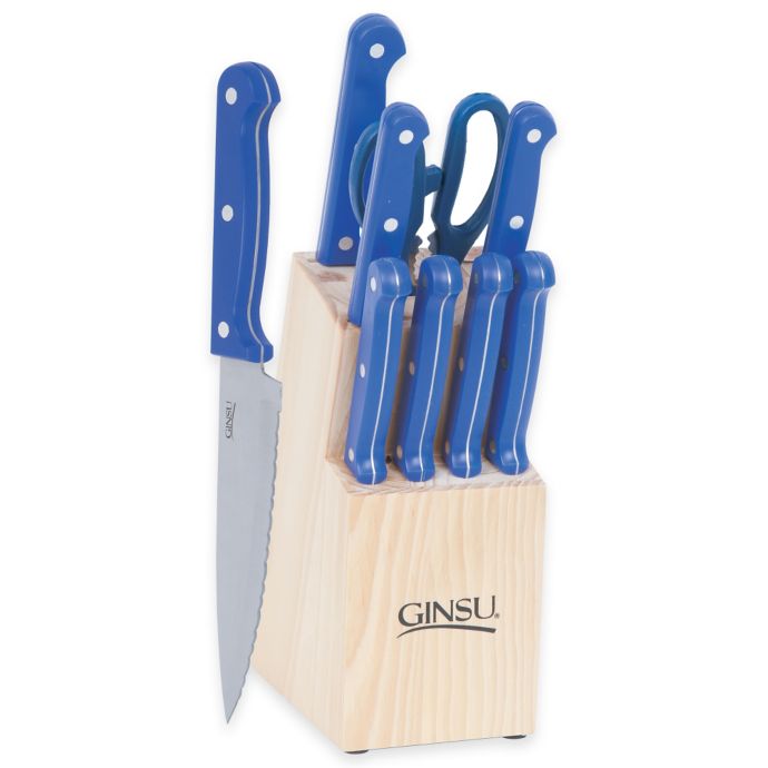 ginsu knife set with block