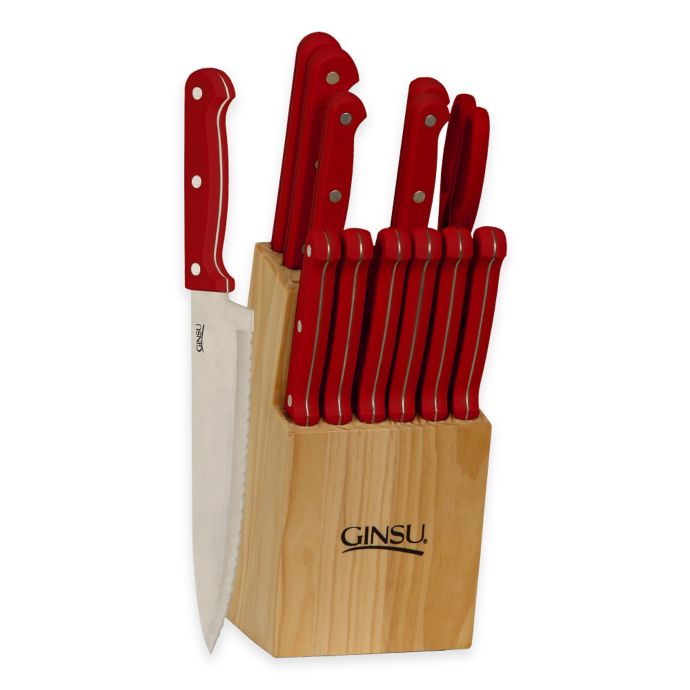 ginsu knife set with block