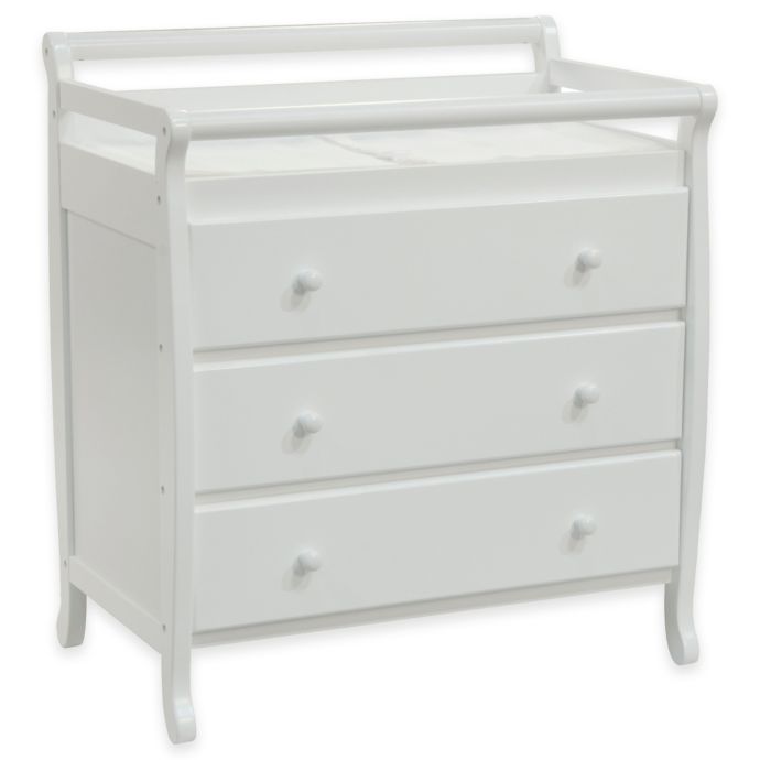 Davinci Emily 3 Drawer Changer Dresser In White Buybuy Baby