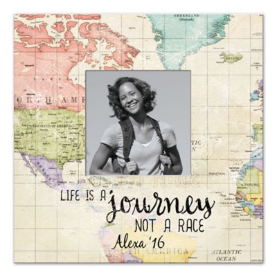 All About the Journey 12-Inch x 12-Inch Canvas Wall Art