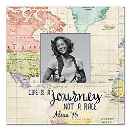 All About the Journey 12-Inch x 12-Inch Canvas Wall Art