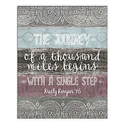 "With a Single Step" 8-Inch x 10-Inch Canvas Wall Art