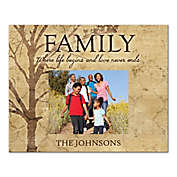 Family Tree Love Never Ends 20-Inch x 16-Inch Personalized Canvas Wall Art