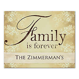 "Family is Forever" 10-Inch x 8-Inch Canvas Wall Art