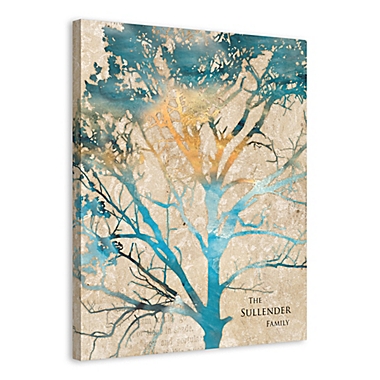 Watercolor Family Tree 20-Inch x 24-Inch Personalized Canvas Wall Art. View a larger version of this product image.