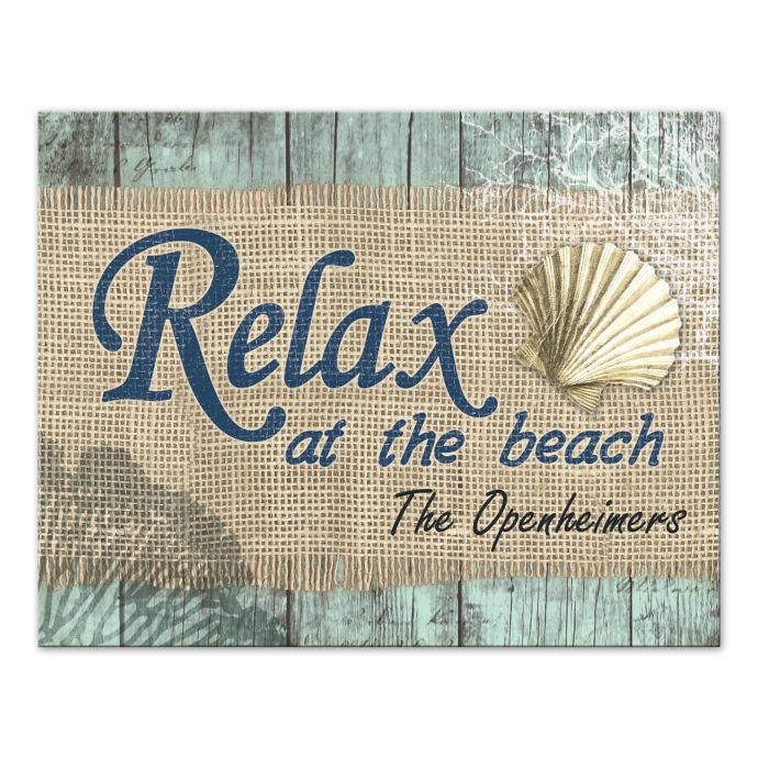 Relax At The Beach Canvas Wall Art Bed Bath And Beyond Canada