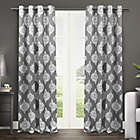 Alternate image 0 for Medallion 84-Inch Grommet Top Room-Darkening Insulated Curtain Panels in Black Pearl (Set of 2)