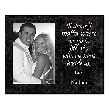 &quot;It&#39;s Who We Have Beside Us&quot; 20-Inch x 16-Inch Canvas Wall Art. View a larger version of this product image.