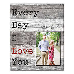 Every Day I Love You 16-Inch x 20-Inch Canvas Wall Art