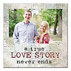 Alternate image 0 for A True Love Story Never Ends 12-Inch x 12-Inch Wall Art