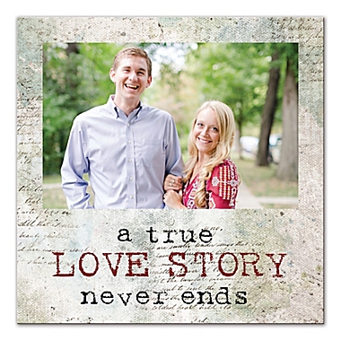 A True Love Story Never Ends 12-Inch x 12-Inch Wall Art. View a larger version of this product image.