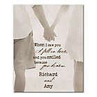 Alternate image 0 for &quot;When I Saw You I Fell In Love&quot; 16-Inch x 20-Inch Canvas Wall Art