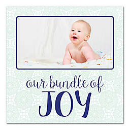 Our Little Bundle of Joy 12-Inch x 12-Inch Personalized Canvas Wall Art