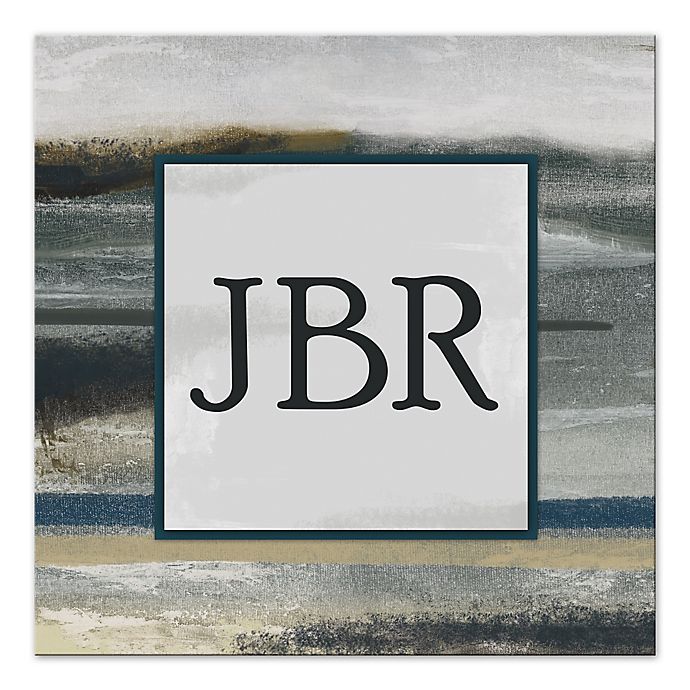 Abstract Landscape Monogram Canvas Wall Art | Bed Bath & Beyond
