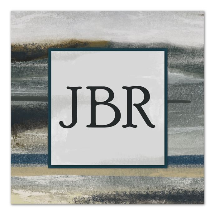 Abstract Landscape Monogram Canvas Wall Art | Bed Bath & Beyond