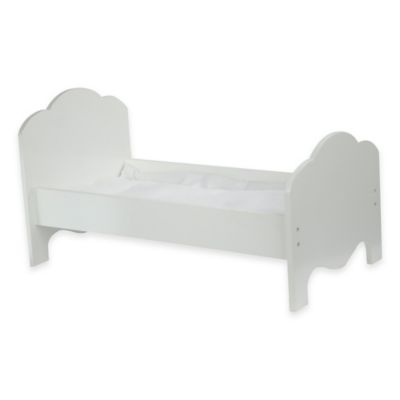 Olivia&#39;s Little World 18-Inch Doll Furniture Single Bed in White
