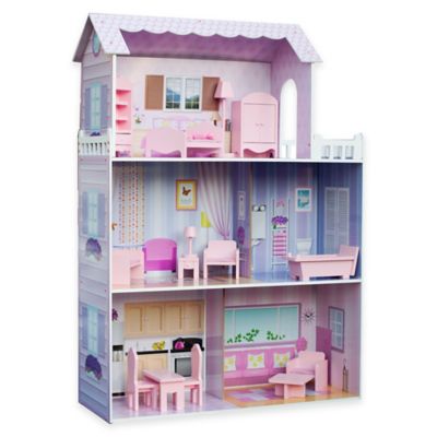 teamson posh 2 in 1 kitchen dollhouse