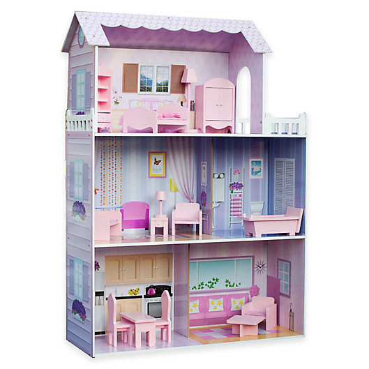 Alternate image 1 for Teamson Kids Fancy Mansion Folding Doll House