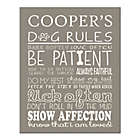 Alternate image 0 for Doggie Rules 14-Inch x 11-Inch Personalized Canvas Wall Art
