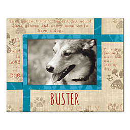 Love Your Pup 10-Inch x 8-Inch Personalized Canvas Wall Art