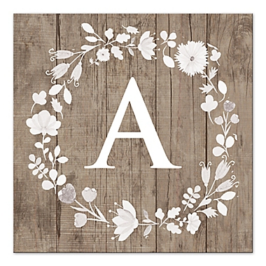 Floral Letter 16&#39; x 20-Inch Canvas Wall Art. View a larger version of this product image.