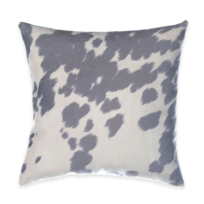 Glenna Jean Luna Cowhide Throw Pillow In Grey Buybuy Baby