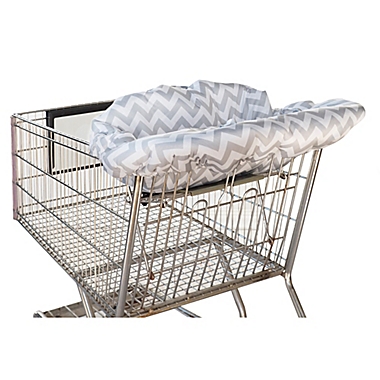 Itzy Ritzy&reg; Ritzy Sitzy&#8482; Shopping Cart and High Chair Cover in Grey Chevron. View a larger version of this product image.