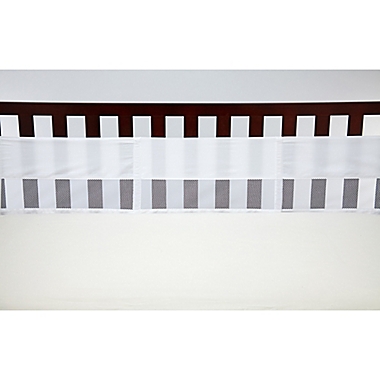NoJo&reg; Secure-Me Mesh Crib Liner in White. View a larger version of this product image.
