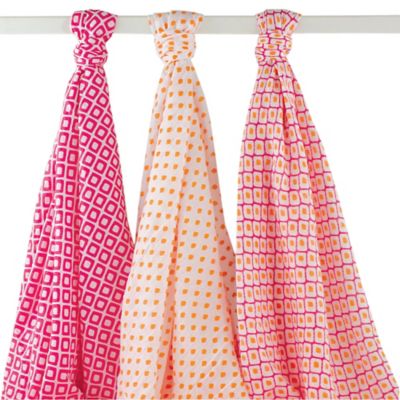 pink muslin swaddle blankets