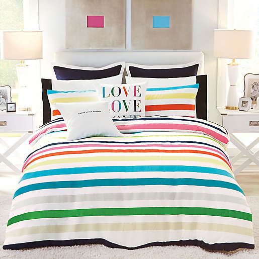 kate spade new york Candy Stripe Comforter Set | Bed Bath & Beyond