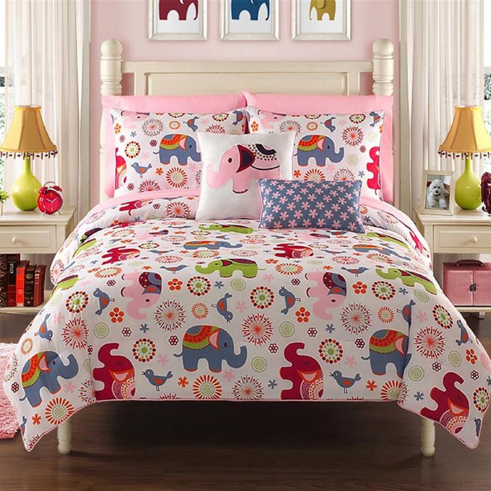 VCNY Zoe Reversible Comforter Set in Pink Bed Bath & Beyond
