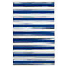 Alternate image 0 for Fab Habitat Lucky Wide Stripe 5-Foot x 8-Foot Area Rug in Blue/White