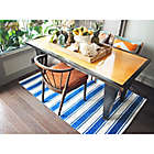 Alternate image 1 for Fab Habitat Lucky Wide Stripe 5-Foot x 8-Foot Area Rug in Blue/White